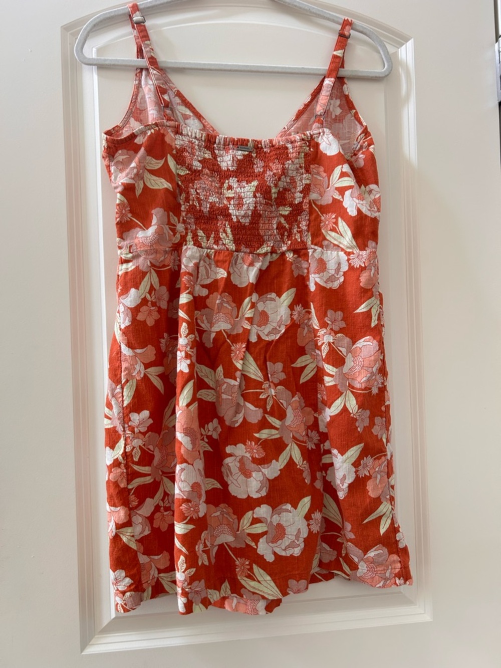 The Normal Brand floral tropical faux wrap mini dress. Coastal. Y2K. Vacation. L - Picture 5 of 11